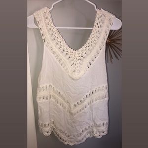 White dressy tank top